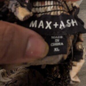 Back cutout multi-print dress